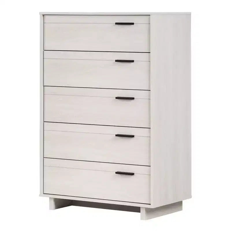 Fynn 5-Drawer Kids' Chest Winter Oak - South Shore