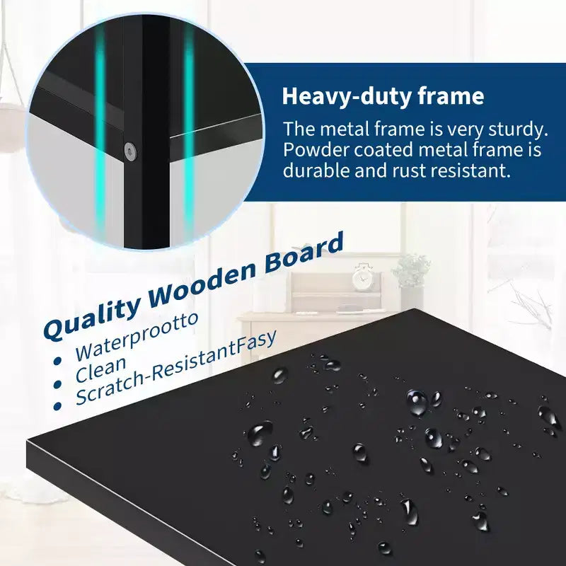 Industrial-style adjustable-shelf bookcase with open display tiers, suitable for living rooms, homes, and offices