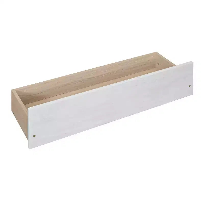 Full Size Canopy Bed Frame with Trundle and 2 Storage Drawers, Wood Full Platform Bed with Headboard, White