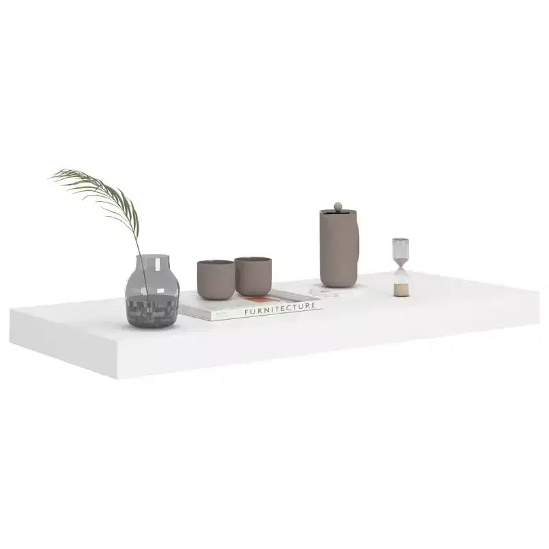 Wall Shelf White Honeycomb MDF, metal Medium Floating Wall Shelf