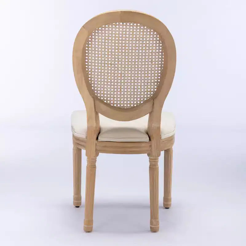 2 Piece Mid Century Upholstered Chairs, Modern Dining Chairs with Breathable Backrest, Wood Frame, for Living Room, Kitchen, Dining Room