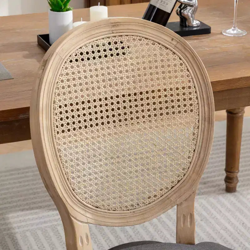 2 Piece Mid Century Upholstered Chairs, Modern Dining Chairs with Breathable Backrest, Wood Frame, for Living Room, Kitchen, Dining Room
