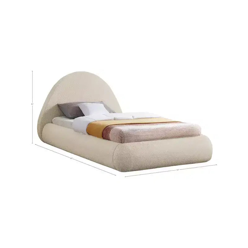 Meridian Furniture,Rudy Teddy Fabric Bed