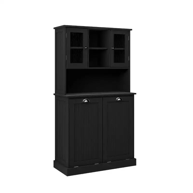 Double-Compartment Bathroom Storage Cabinets with 2 Adjustable Shelves, Suitable for Bedrooms and Bathrooms