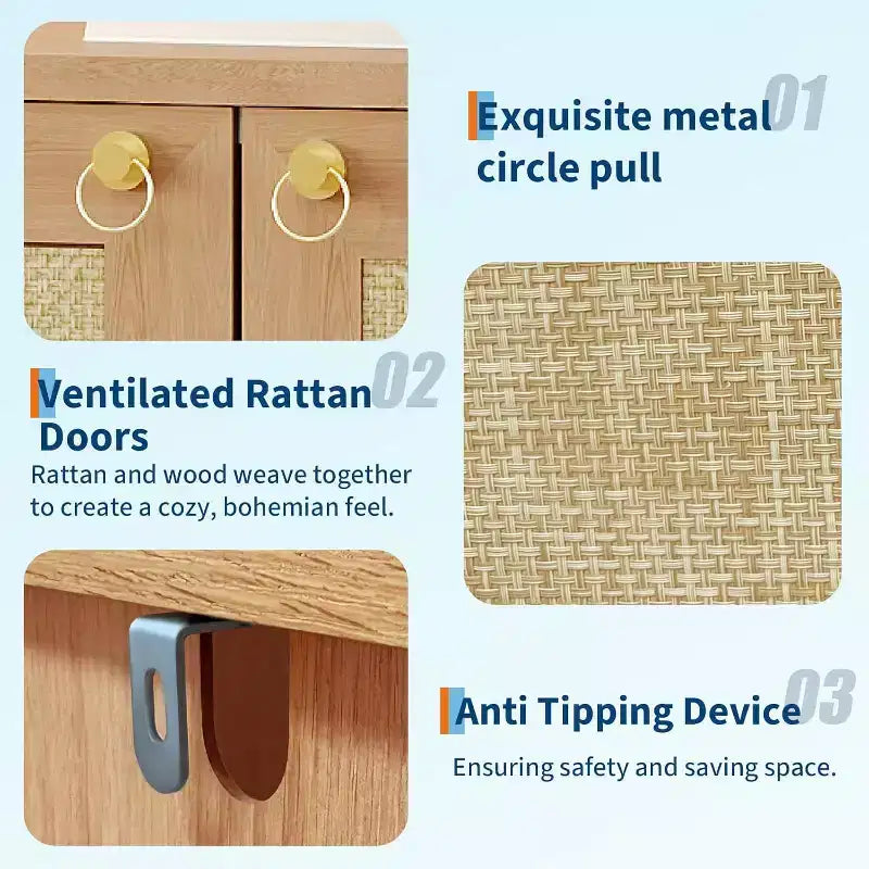Shoe Storage Cabinet, Farmhouse Shoe Cabinet for Entryway, 5-Tier Shoe Organizer with Doors and Shelves, Narrow Hidden Freestanding Shoe Rack Cabinet
