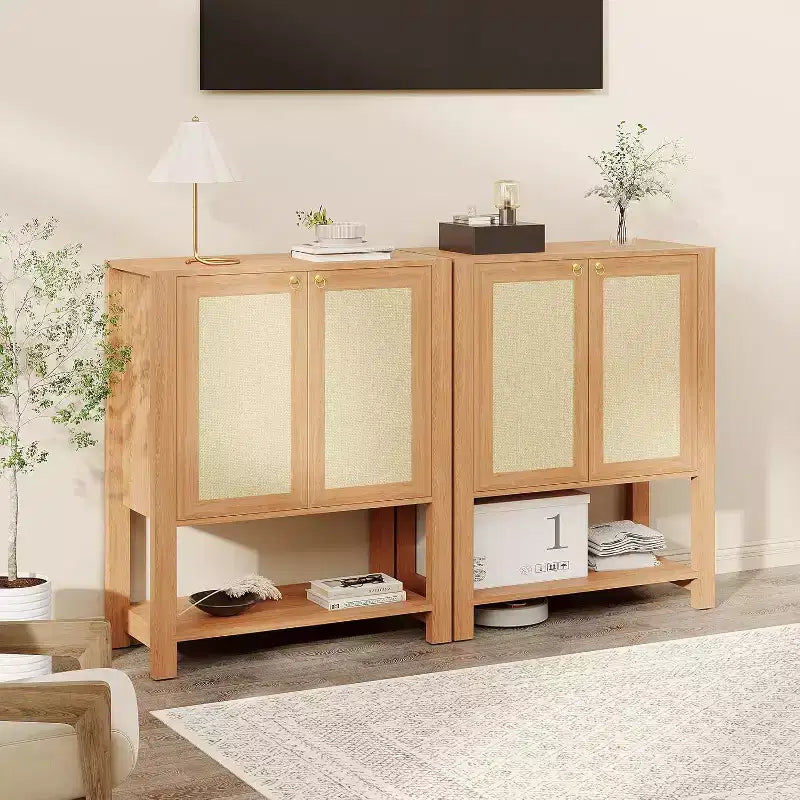 Shoe Storage Cabinet, Farmhouse Shoe Cabinet for Entryway, 5-Tier Shoe Organizer with Doors and Shelves, Narrow Hidden Freestanding Shoe Rack Cabinet
